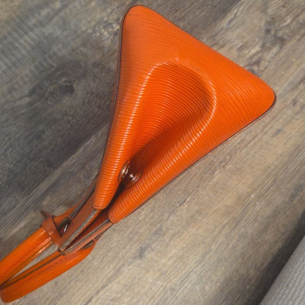 Louis Vuitton Marly MM Orange Epi Leather Crossbody Top Handle Removable Strap - Picture 15 of 17